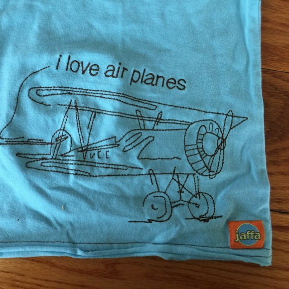 I Love Air Planes Boutique T-Shirt Top for Baby - Picture 2 of 3